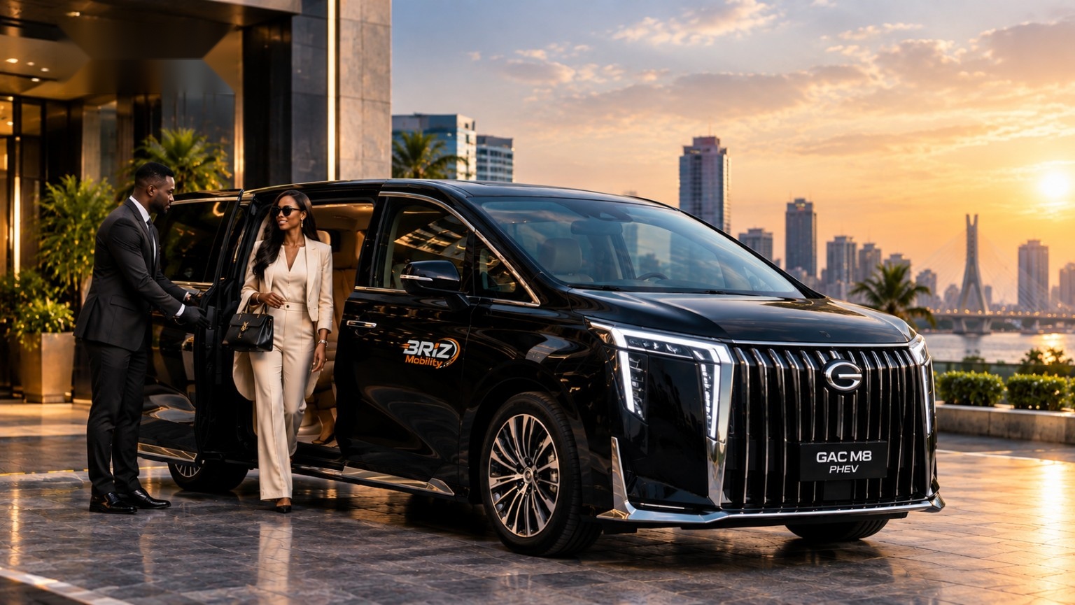 BRIZ Mobility GAC M8 executive transportation